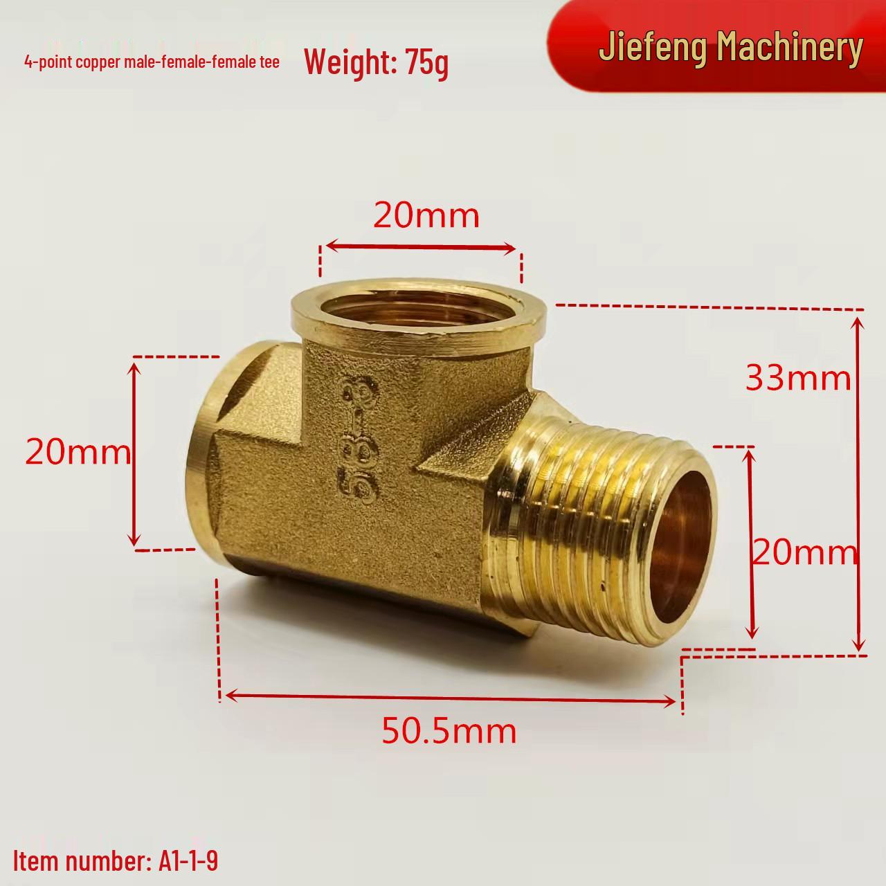 

4-точечный медный тройник-угольник с внутренней/наружной резьбой для водопровода и фитинги для труб