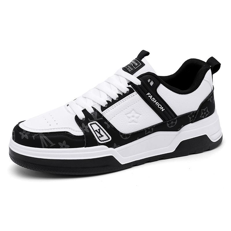 European station tide brand men's shoes spring 2025 new trend Korean version versatile low-top casual sports shoes thick baseplate shoes