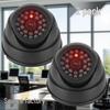 Dual Large Fake Surveillance Camera with Light for Home Monitoring