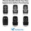 T-carbon Real Glass Fiber Key Fob Protector Keychain Compatible with Ram 1500 2500 3500 TRX Limited Rebel Bighorn Lonestar Laramie Key Fob Cover