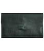 Passbook Genuine Italian Leather Holds Seals and Cash Coin Card Travel Airline Green Women's Case, Pouch, Cards, Purse, Case, Billfold,