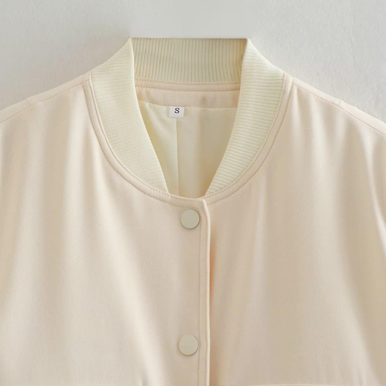 Женская куртка-пальто с большими карманами в 11 цветах — фото 9