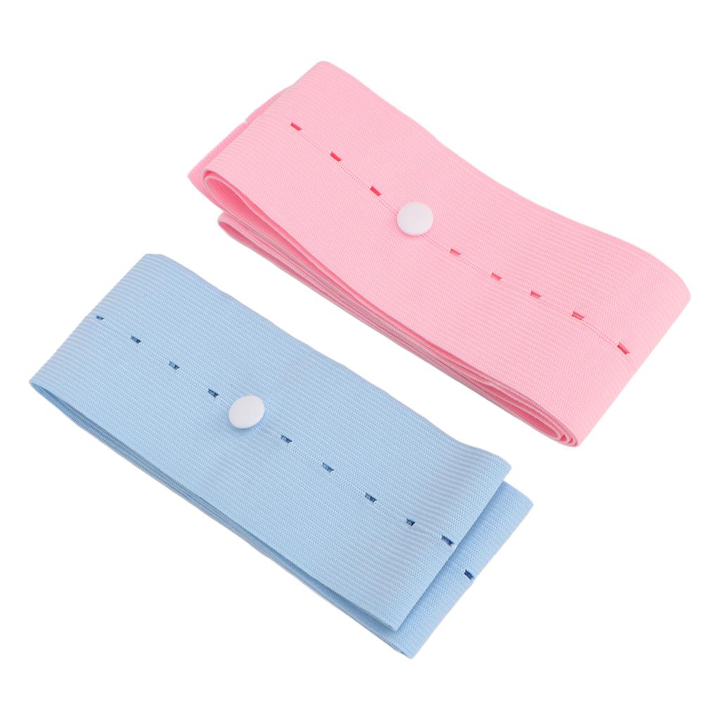 2Pcs Fetal Monitoring Belt Fetal Heart Monitoring Bandage Belt with Snaps Design for Pregnant Woman
