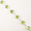 Peridot Edelstein 925 Sterlingsilber Schmuck Armband 9" Für Jubiläumsgeschenk RB-6-8
