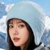 Windproof Design Ear Protection Cap Coldproof Beanie Multipurpose Headwrap Hat  Women Men
