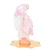 God Ganesh Sitting On Petal Statue (Murti) Idol Showpiece Handmade of Crystal Glass by for Worship, Decoration, Car Dashboard, Gift