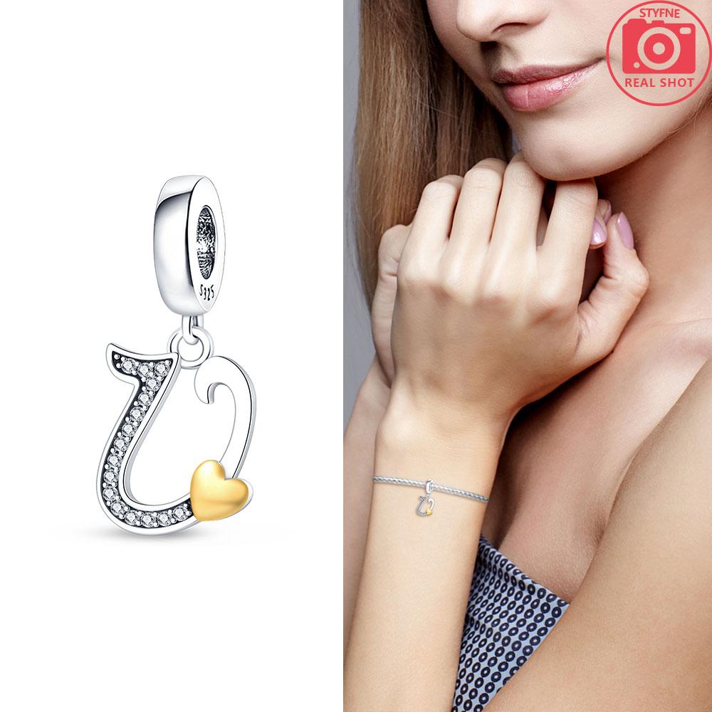 26-Letter Charm Pendant Copper Colors For Charms Copper Colors Original Bracelet For Jewelry Making