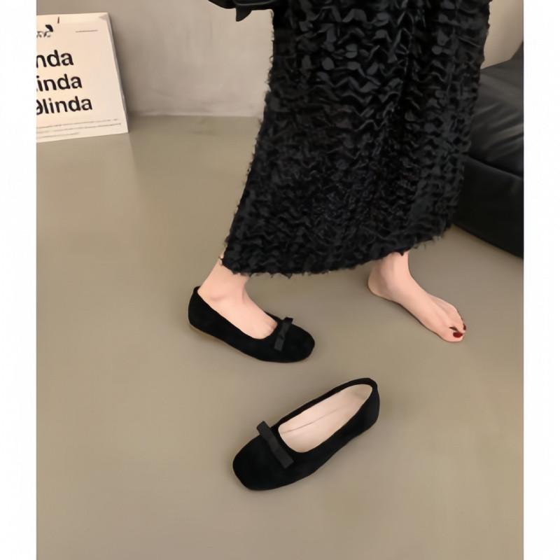 

Women s soft-soled single shoes without tiring feet French beautiful small fragrant style color matching bow light mouth flat shoes 40 чорний