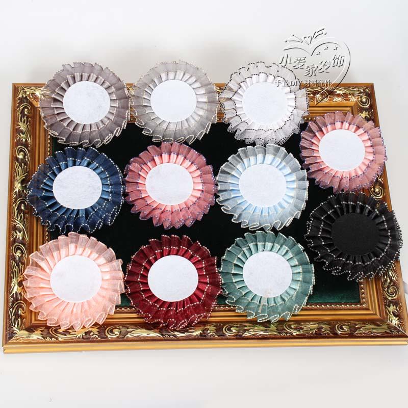 10 Yards 2.5/4cm Snow Yarn Ribbon with Jump Stitches for DIY Lolita Bow Hair Accessories