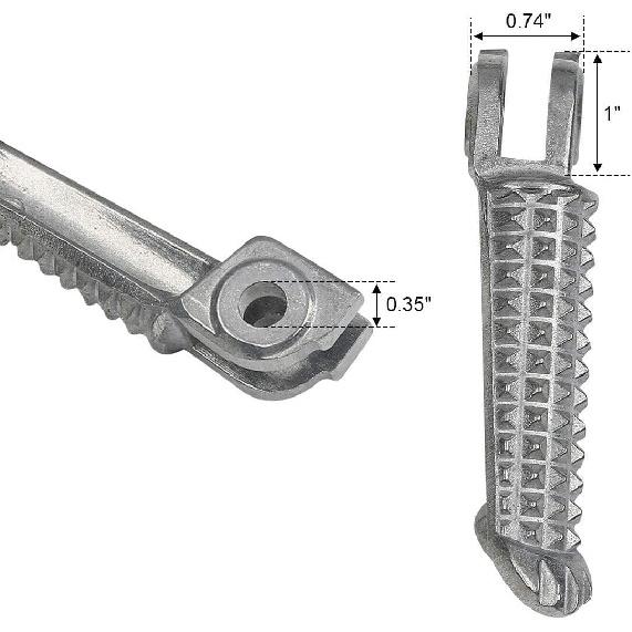Fits for 2001- Front Foot Pegs (Front Pegs - White)
