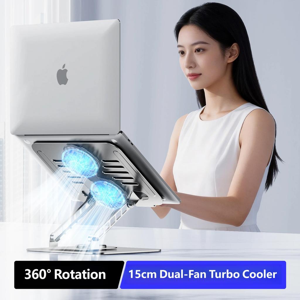 Foldable Laptop Stand Tablet Holder Desktop Cooling Rack Adjustable Ergonomic Portable Phone Stand for iPad MacBook Gaming Online Class