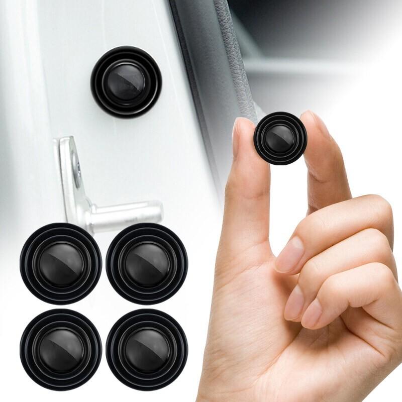4Pcs Car Door Shockproof Buffer Stickers Anti-collision Sound Dampening Protector Pads чёрный