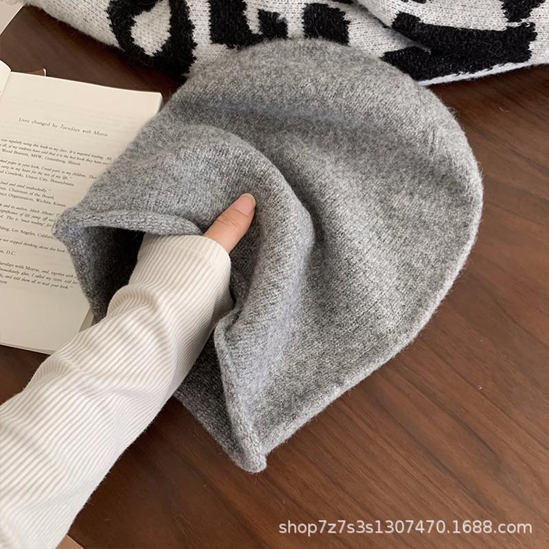 Wool Blend Beanie Hat For Women With Windproof Feature For Fall And Winter Casual Wear