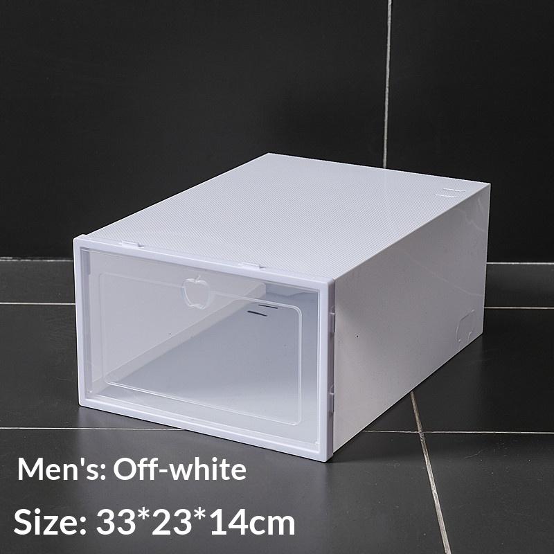 1Pc Shoe Box Organizer Clear Stackable Plastic Storage For Sneakers Dust-Proof Design To Keep Shoes Visible Protected 1990₽