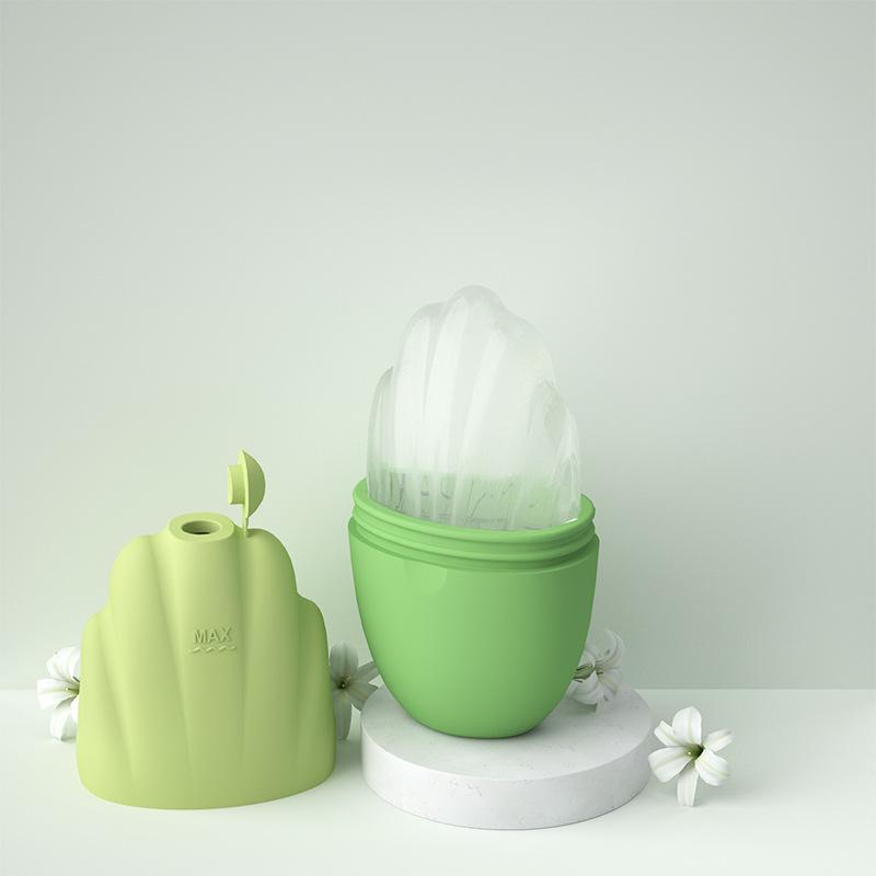12*6.5*4.7cm Face Massager Ice Roller Tray Beauty Eyes Silicone Ice Roller Natural Skin Care Cooling Eliminating Reusable