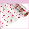 Wrap Cellophane Christmas Roll Santa Claus Pattern Gift Flowers Paper Wrapper