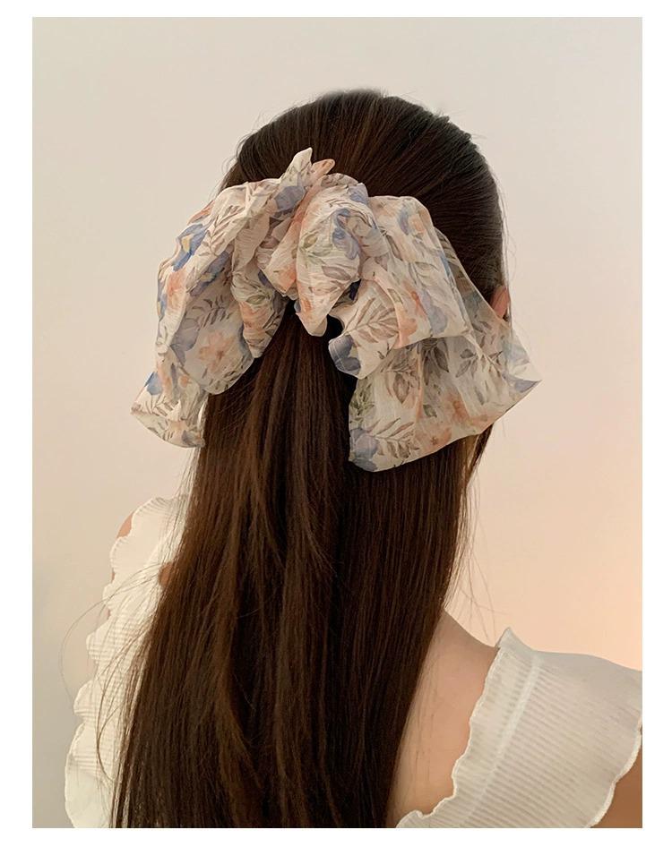 Fermaglio per capelli con fiocco in raso nero: Elegante Molletta Grande per Coda di Cavallo da Donna