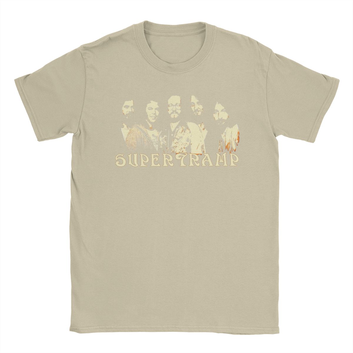 The best product for you Supertramp T-shirt voor Heren Puur Katoen Grappige T-shirts Ronde Hals Tees Kleding Korte Mouw Zomer XXL kaki
