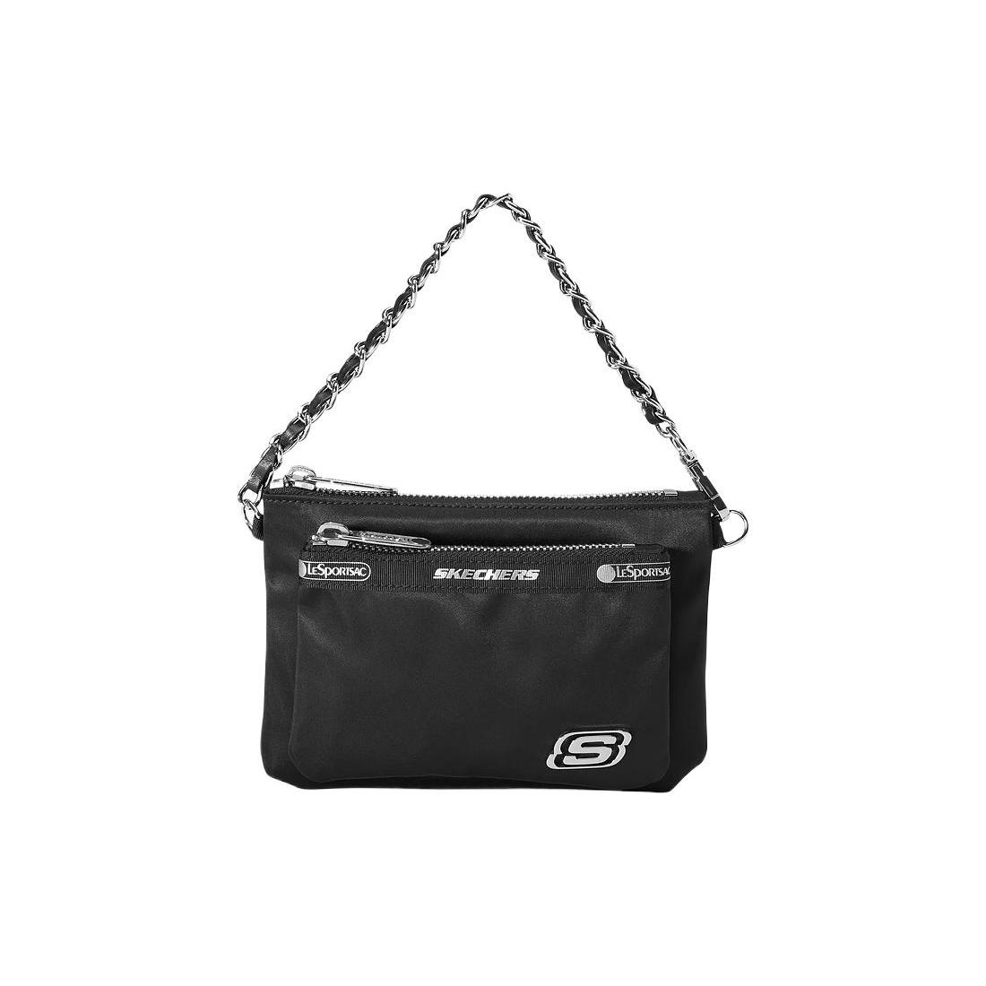 

New Skechers LeSportsac Collaboration Fabric Handbag, Shoulder Bag Unisex Dark Blue Black L223U123-0029 17.5*2.0*11.9CM