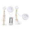 2Pcs LED Decorative Lights 8 Modes DIY Hanging Solar Decorative Lights with Remote Control for Outdoor Courtyard