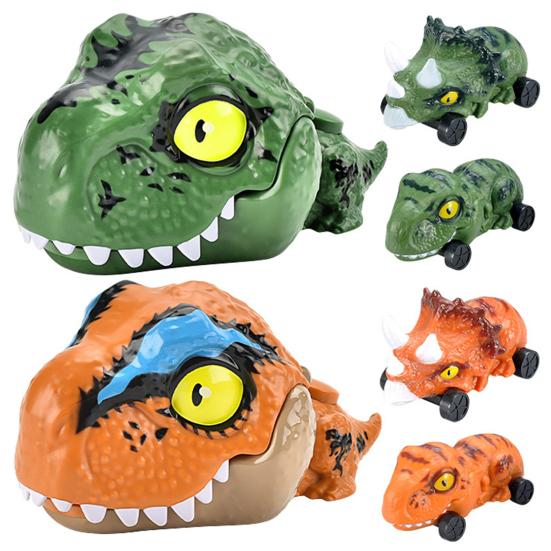 Kids Dinosaur Press Catapult Car Toy Simulated Tyrannosaurus-Rex Battery-Free Vehicle Toy
