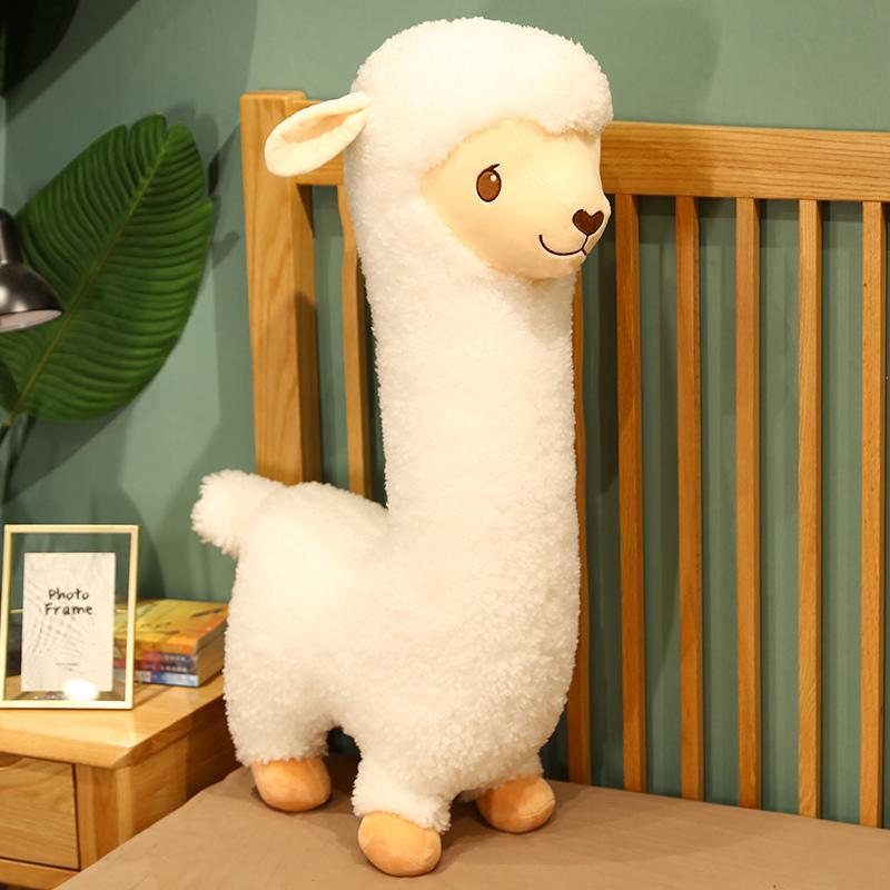 Cute Sheep Llama Animal Dolls Lovely Alpaca Plush Toy Japanese Alpaca Soft Stuffed Sleep Pillow Home Gift Idea 33cm