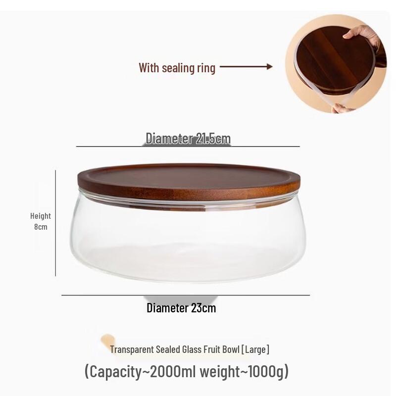 Handun Large White Airtight Food Storage Container