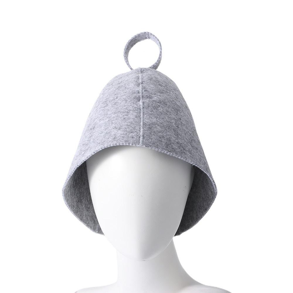 Room Bath for Bath House Head Protection Anti Heat Cap Felt Shower Cap Felt Wool Cap Sauna Hat