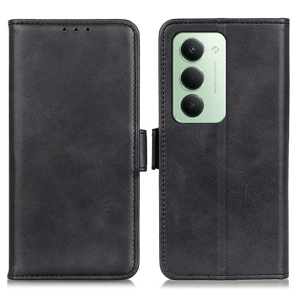 For Xiaomi Redmi 15 5G (Global) (169mm) Case Stand Cowhide Texture PU Leather Phone Cover