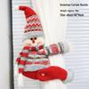 Knitted Santa Claus Curtain Holder Pendant for Christmas Decorations in Hotels