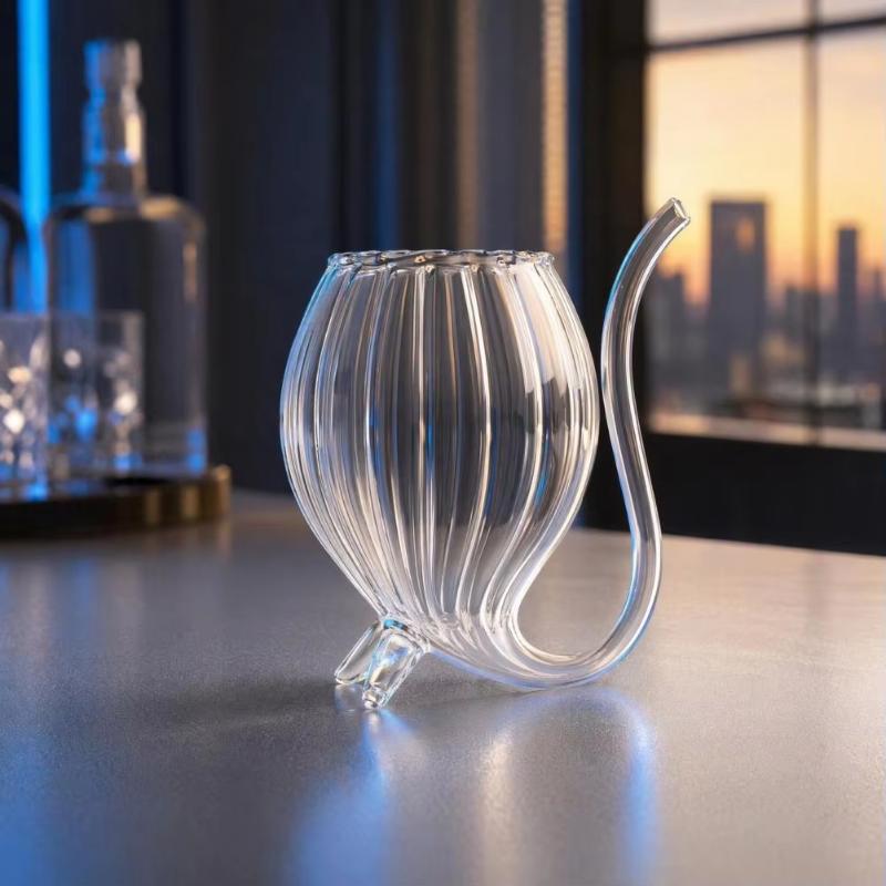 Molecular Gastronomy Transparent Cocktail Glass Drink Cup Funny Champagne Cup Juices Creative Goblet Home