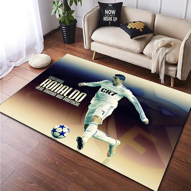 Football Star Carpet for Children,Living Room Bedroom Floor Mat Kitchen Mat Children's Bedroom Mat,bedroom Decor,Anime Rug,