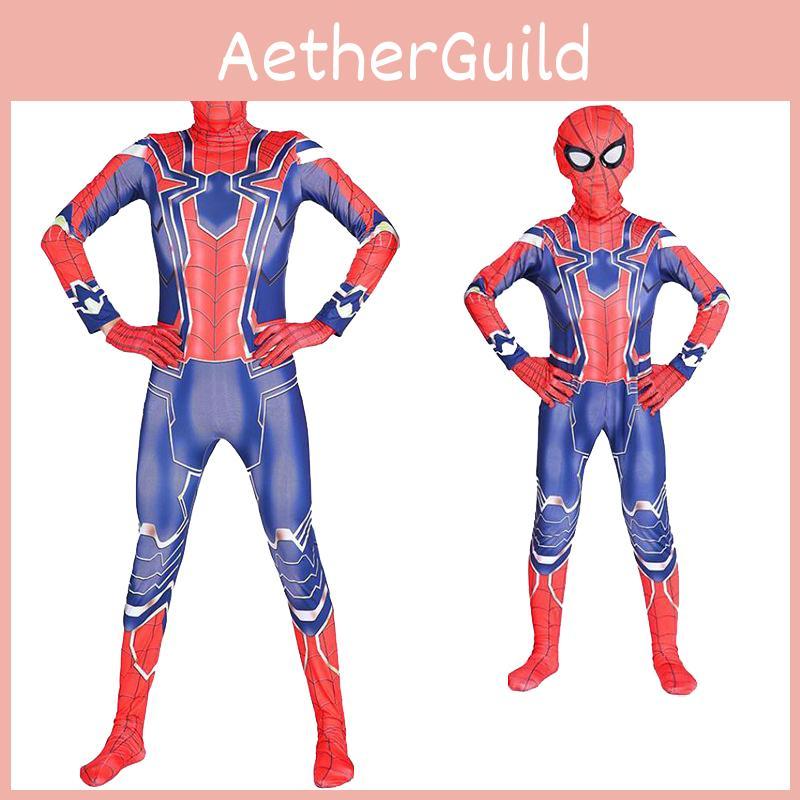 Exquisite Iron Spider-man Cosplay Costume Featuring Perfect Stitches For Halloween Fun
