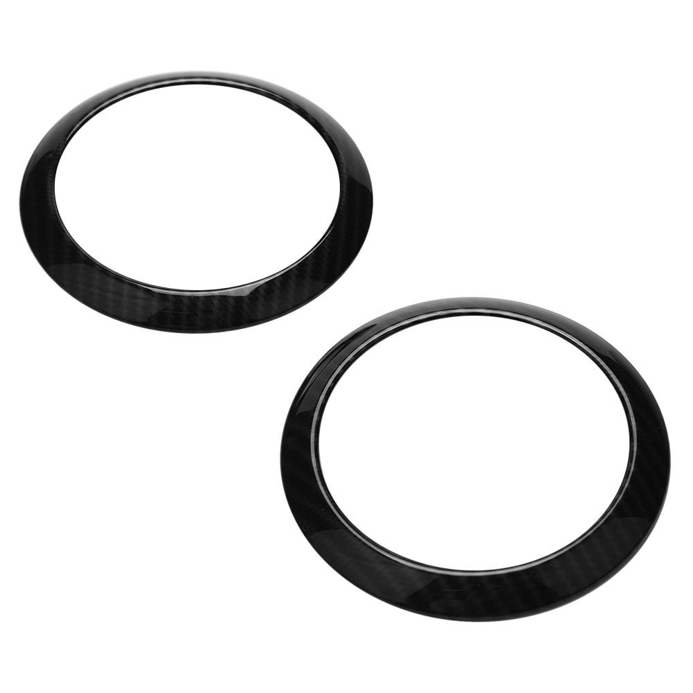 2Pcs Carbon Fiber Side Air Conditioning Vent Ring Cover for Mercedes Benz E Class W213 16 18