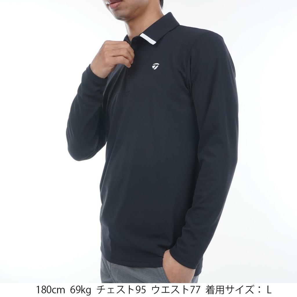 TaylorMade TM Basic L/S Polo Shirt, Black, Size M, Men's, 2025SS, UN612