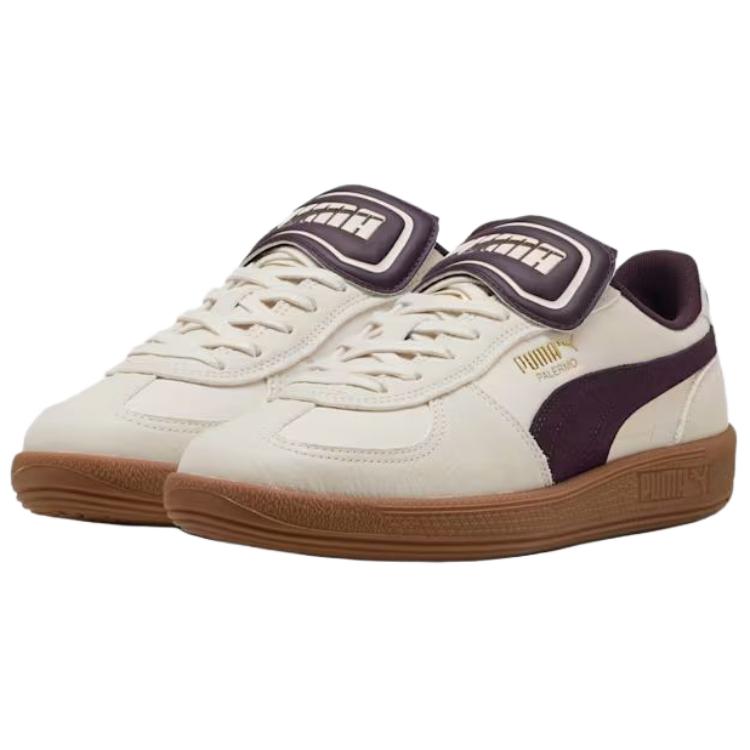 Puma Palermo Premium Alpine Snow Midnight Plum Unisex Tenisky Krémové 401744-04