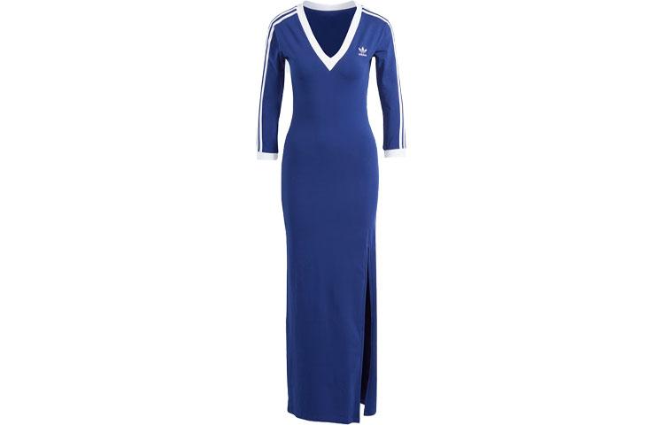 adidas originals Adicolor Classics 3-Stripes Maxi Dress Blue IP2987