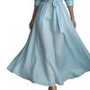 Damen Maxikleid Hemdkleid, Halbsärmel Revers V-Ausschnitt Langes Kleid, Lässiges A-Linie Lockeres Schwingkleid mit Taschen