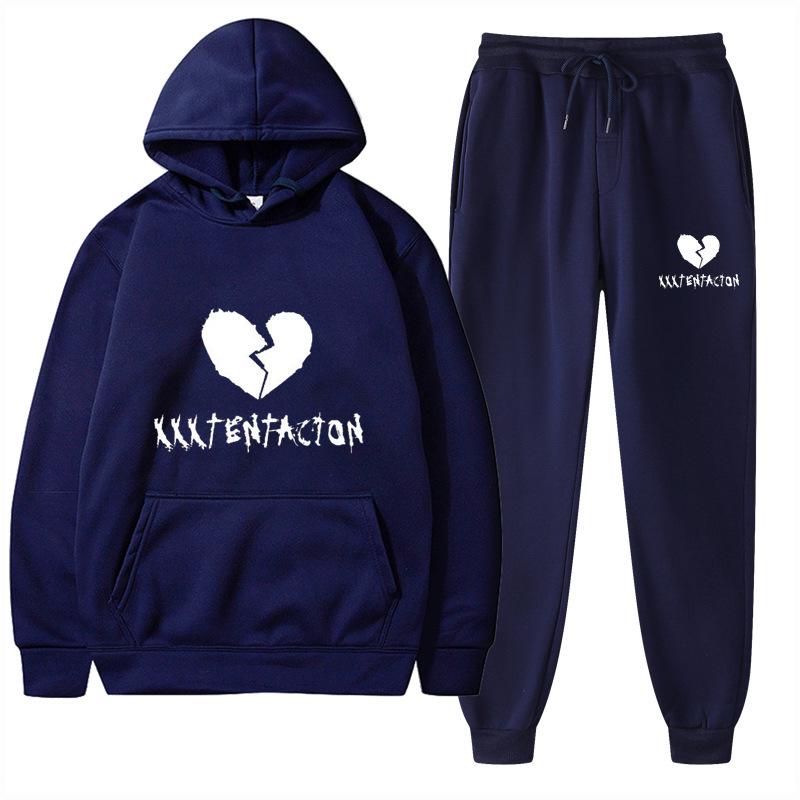 2025 Trendy European & American Spring/Autumn Hoodie & Sweatpants Fashion Set