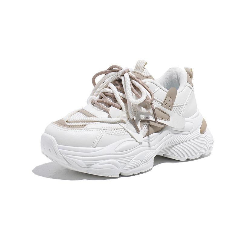 Step on shit dad shoes women 2025 new winter casual thick-soled non-slip sports shoes versatile height-enhancing little white shoes