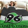 1PC Hannover 96 Custom Name Patterned Flannel Blanket Suitable For All Seasons for Home Decor Warmth and Comfort Gifts Holiday Present