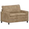 Sofa Taupe 126 X 81 X 87.5 Cm Polyester