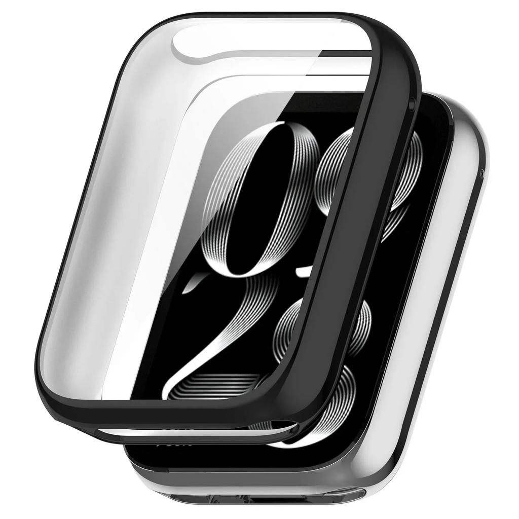 Neue Galvanisierte TPU-Hülle für Xiaomi Band 8Pro 9Pro Smartband Vollständige Abdeckung Displayschutz aus gehärtetem Glas für Xiaomi Band 9 Pro Hülle