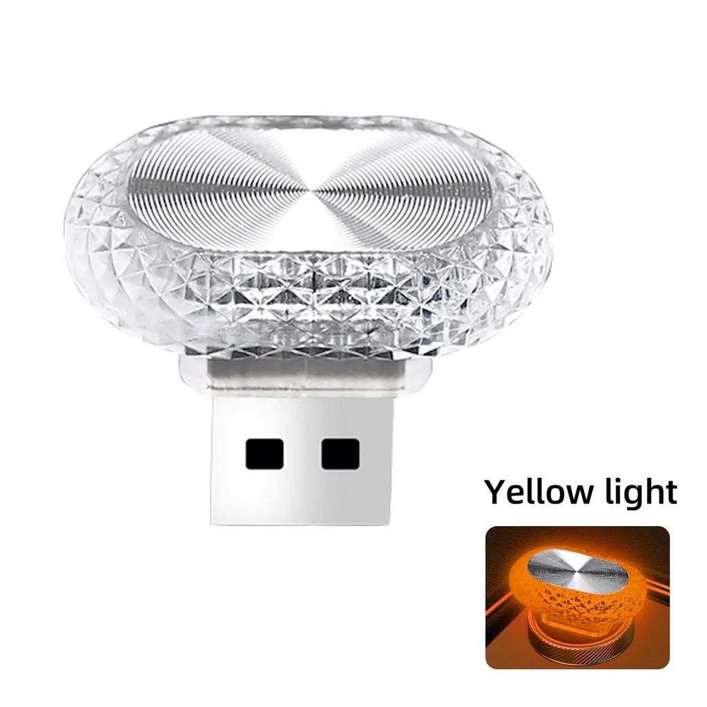 1/2pcs Car Interior Light LED Ambient Light Mini USB Decoration Light Environment Light RGB Color Car Accessories Plug and Play