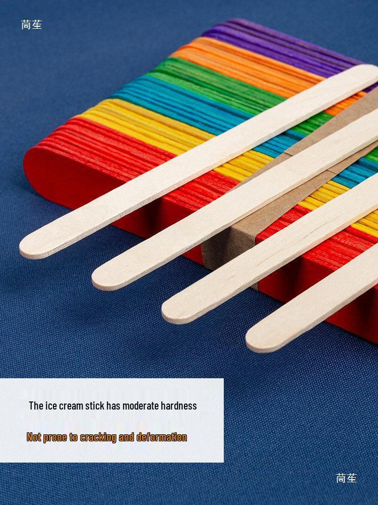 Colorful Wooden Craft Sticks for DIY and Kids’ Projects