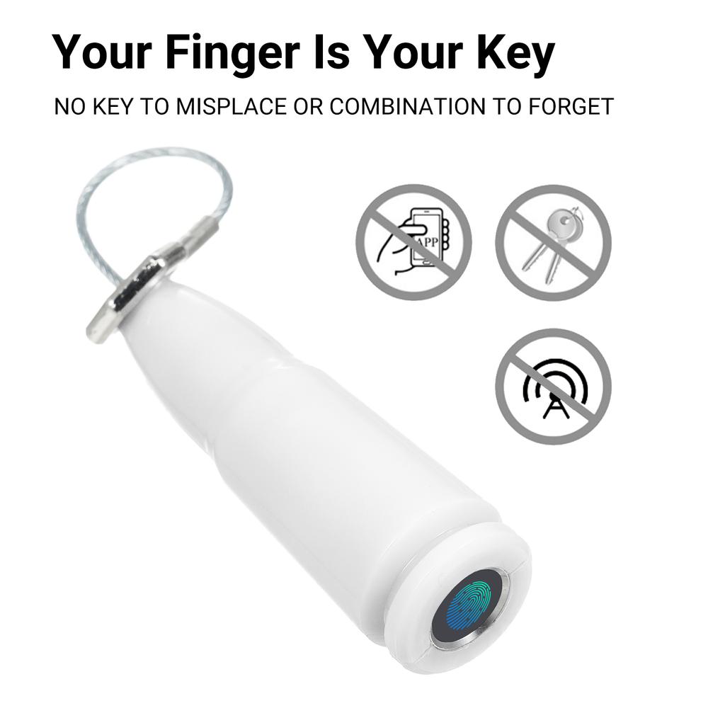 Mini Fingerprint Padlock Door Lock Smart Padlock Cabinet Lock Anti-theft Lock Gym Luggage Padlock