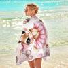1pc Sweet Rabbit 2D Flat Beach Towel, Ideal for Beach Party Travel Camping, Essential Summer Beach Accessory
