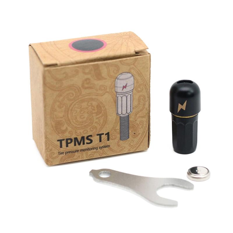 2pieces/box TPMS T1 Tire Pressure Monitoring System Bike Air Pressure Monitor Real-Time Wireless Tire Pressure Detector