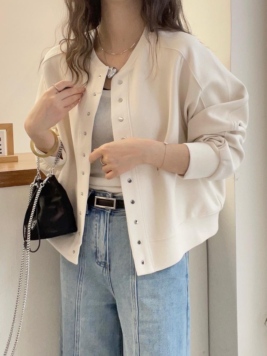 Женский Кардиган-Куртка Свитшот Европейская Мода Ранняя Весна 2025: Модный Бейсбольный стиль S