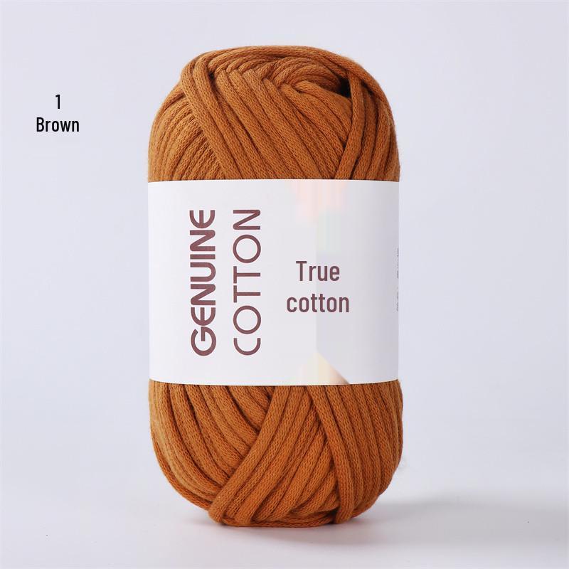 Kerngefülltes Baumwollgarn zum DIY-Stricken: Ideal für Spielzeug, Schals und Fußmatten